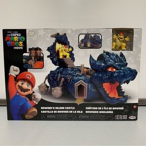 The Super Mario Bros. Movie: Bowser’s Island Castle Playset-NIB